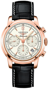 Longines Saint Imier Chronograph 41 mm Rose Gold Mens Watch