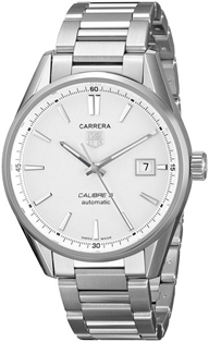 TAG Heuer Carerra Cal 5 White Dial Stainless Steel  Mens Watch